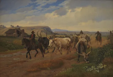A Drove of Oxen in the Roman Campagna